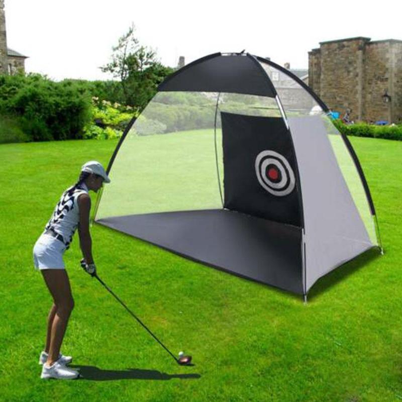2m*1.4m*1m Golf Practice Net Golf Hitting Cage Garden Grassland Practice Tent Golf Training Equipment Indoor Outdoor