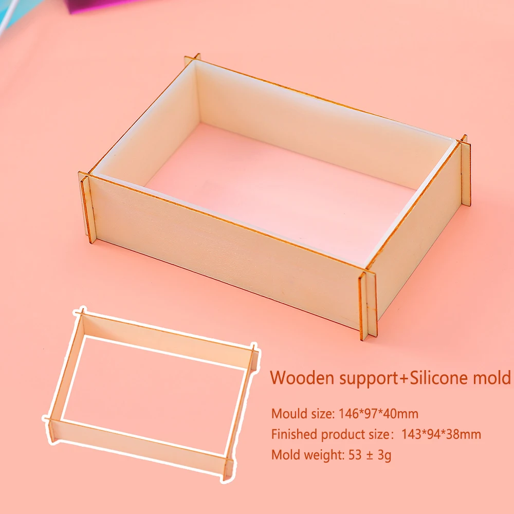 Droge Bloem 3D Kubus Ornament Vierkante LED Lamphouder Cuboid Siliconen Schurende DIY Kristal Epoxyhars Mal Handwerk: WHITE