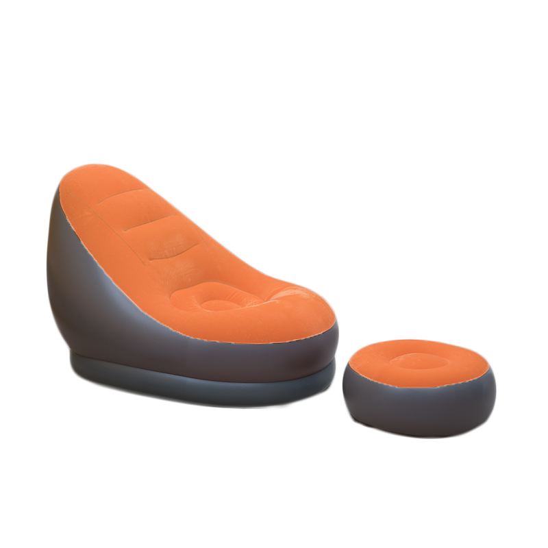 Relax Lazy sofa inflatable sofa chair and Ottoman set stool chair lounge chair for home and garden