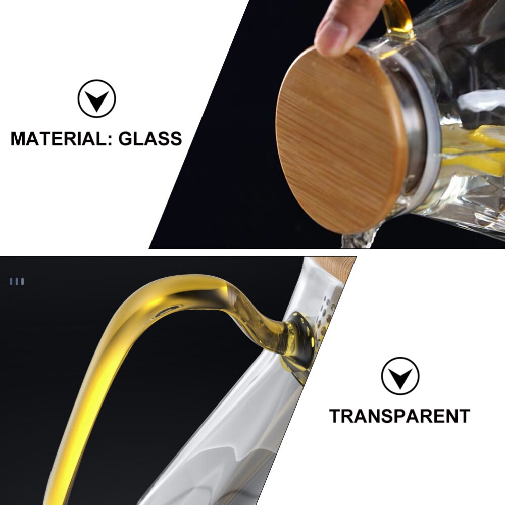 Water Pitcher Beverage Glass Pitcher Heat Resistant Glass Pitcher