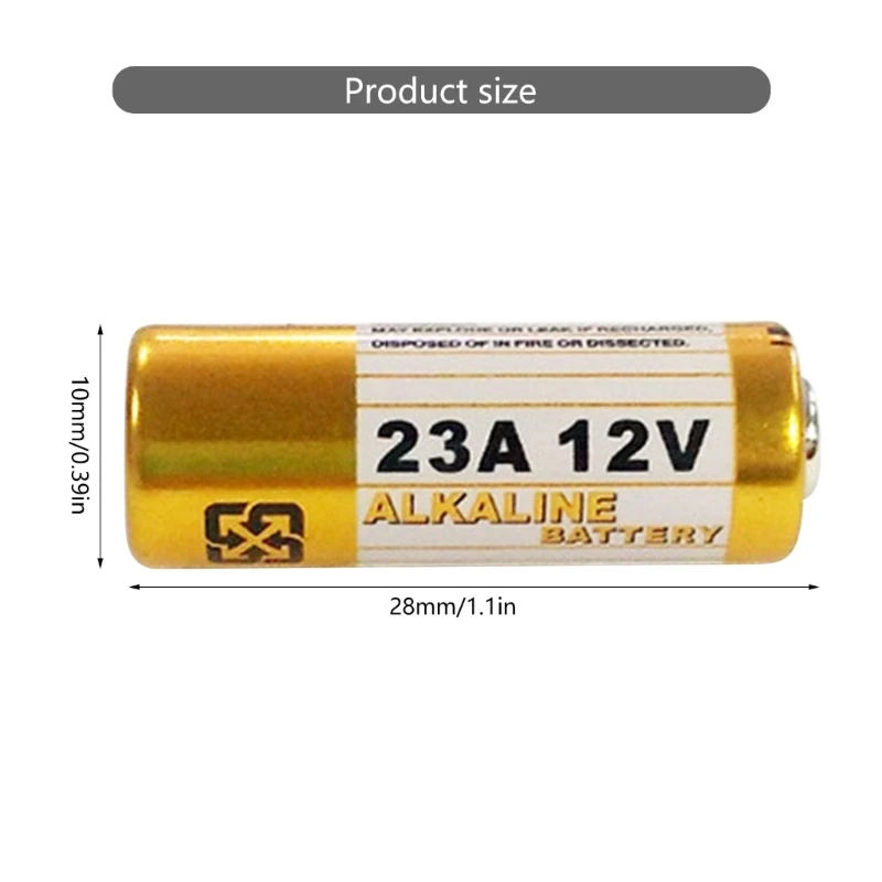L1028 12v 23a alkaliska batterier med hög energi för leksaker, säkerhetsenheter, fjärrstyrda dörrklockor, leksaker och mer, 5/10/15/20 st.