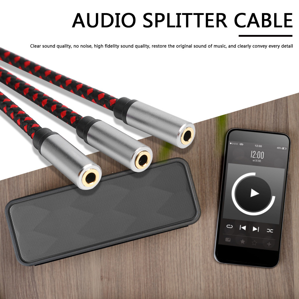 Typ-c ljudkabel usb c hane  to 3.5mm jack aux hörlursadapter hörlursmikrofon splitter flätad sladd för pc mobiltelefon