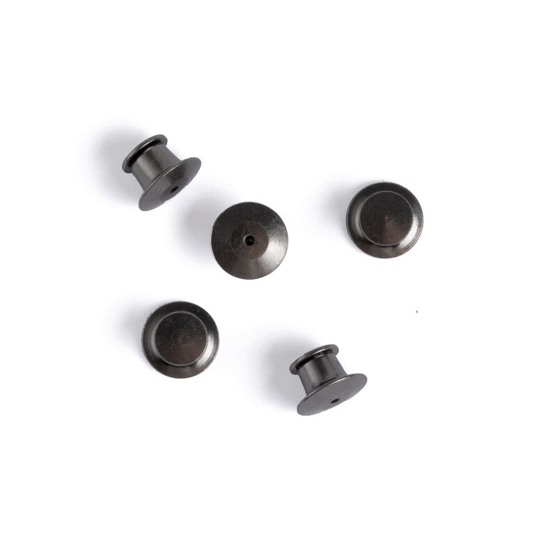 DIY Accessories 5-10pcs/lot Metal Gold Silver color Deluxe Butterfly buckle Lock Pin caps Clasp Safety Hold pin Jewelry Findings: 5Pcs Black