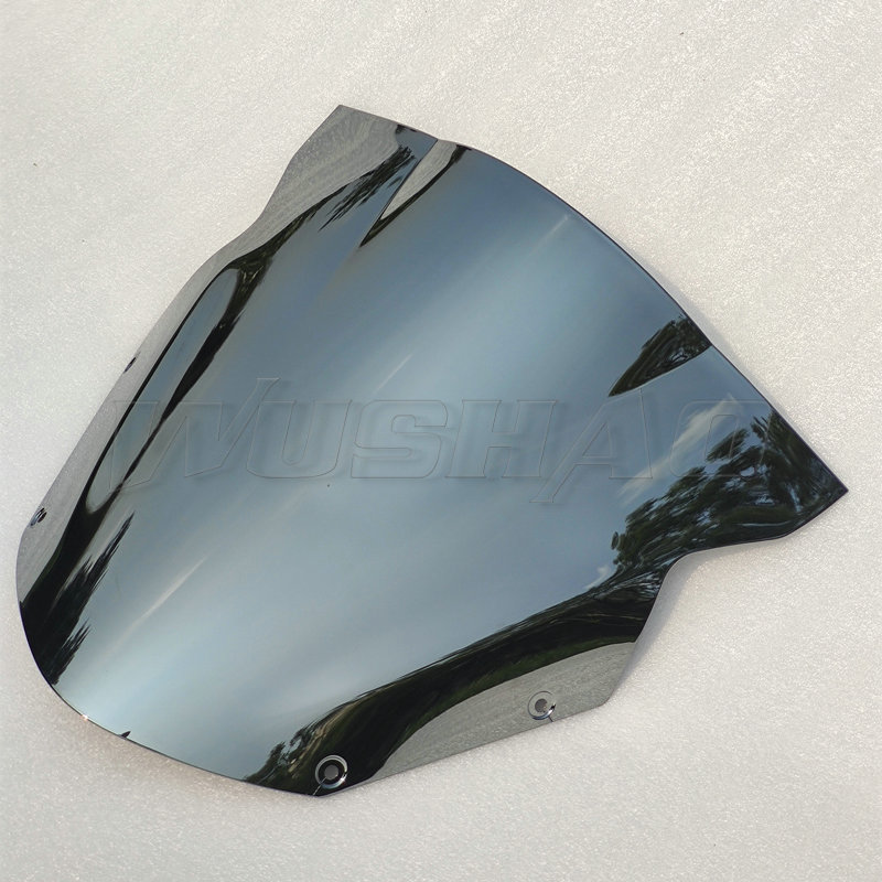 Pare-brise de moto en Iridium noir fumé pour Kawasaki Ninja R 650R ER6F EX650 C D, 650 ER-6F: Chrome