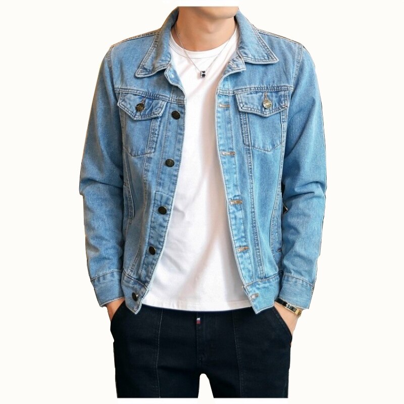Fixed Casual Dunes Men Denim Jacket Plus Size 4xl Bomber Jacket Men Cowboy Reign Jean Jacke Chaqueta Hombre