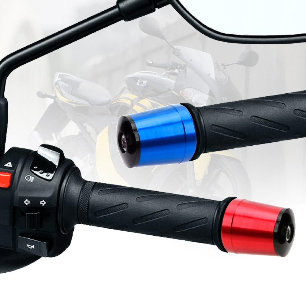 1 par universal motorcykel håndtag plug vægte anti vibration silder plug motorcykel styr greb ender til optioner 7/8 "cnc