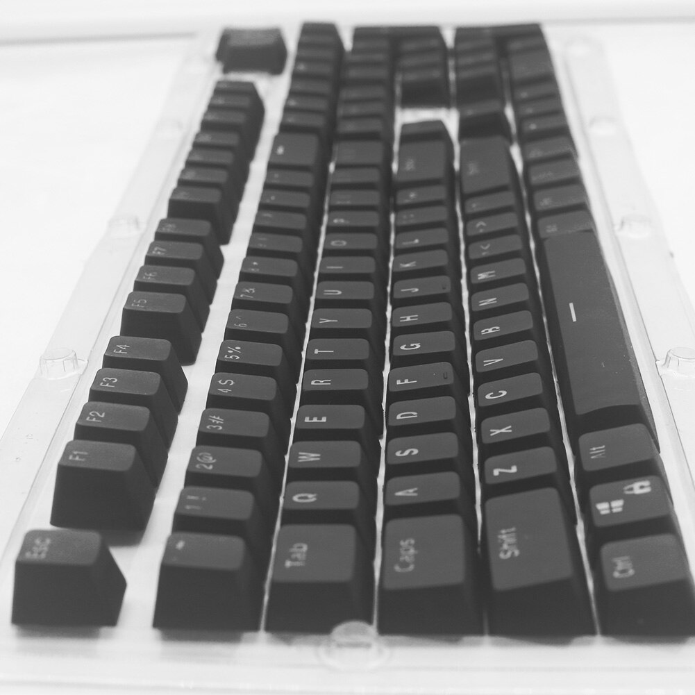 18x6.5inch 104pcs Double Shot Translucent PBT Spacebar Keycaps For Cherry/Kailh/Gateron/Outemu/Mx Mechanical Keyboard Keycap Set