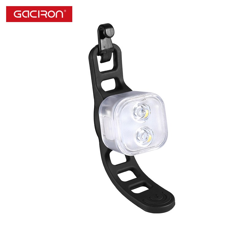 GACIRON-luz frontal de advertencia para bicicleta, linterna de seguridad para bicicleta de montaña, a prueba de lluvia, recargable por USB