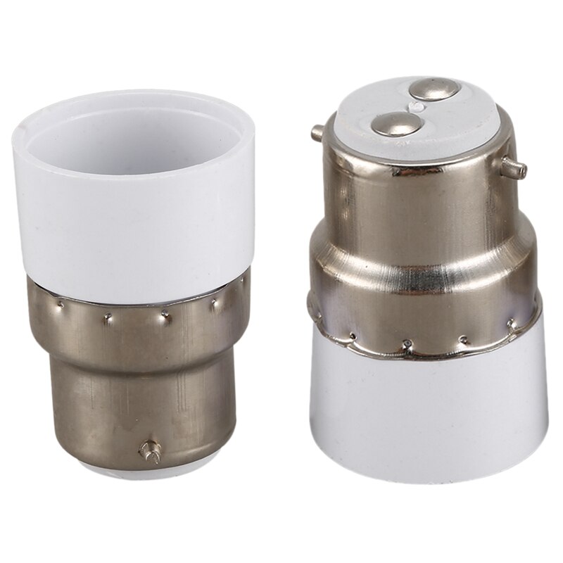 Ac 220v b22 til e14 sokkel lyspære adapterholder 4 stk