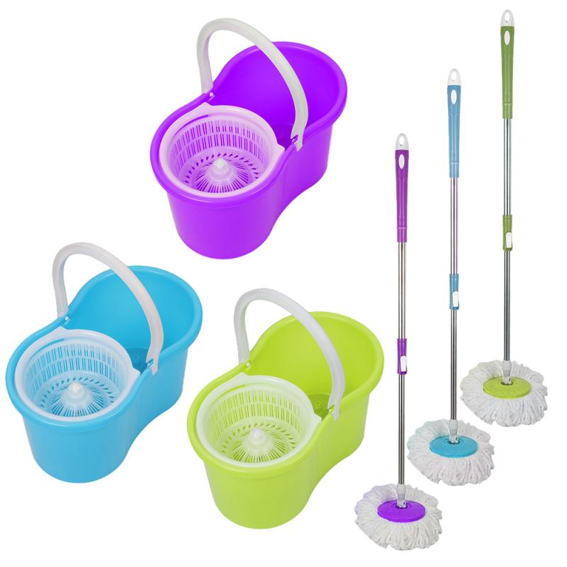 Fregonas de limpieza manual, Cubo de escoba giratorio, limpiador de suelo de cocina para el hogar, extraíble con cubo, herramientas de limpieza para el hogar, HWC