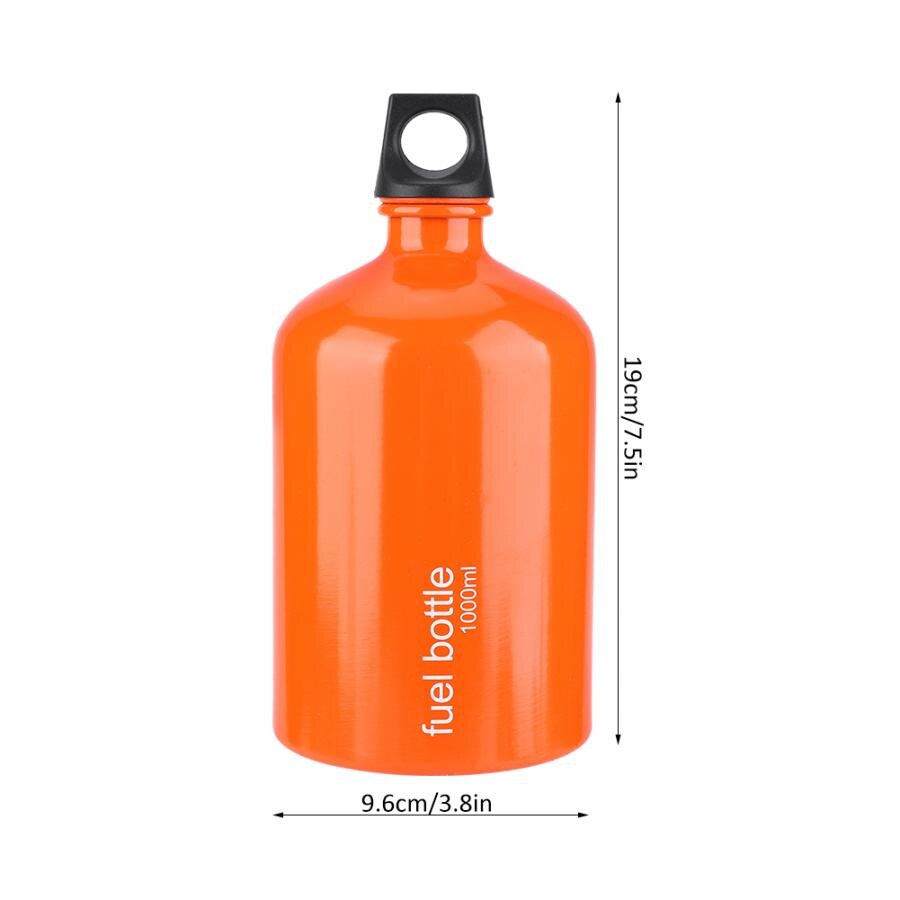 530ML/750ML/1000ML Fuel Storage Bottle Portable Gas Stove Tank Oil Container Fuel Storage Tank For Outdoor Camping Hiking Picnic: 1000ML