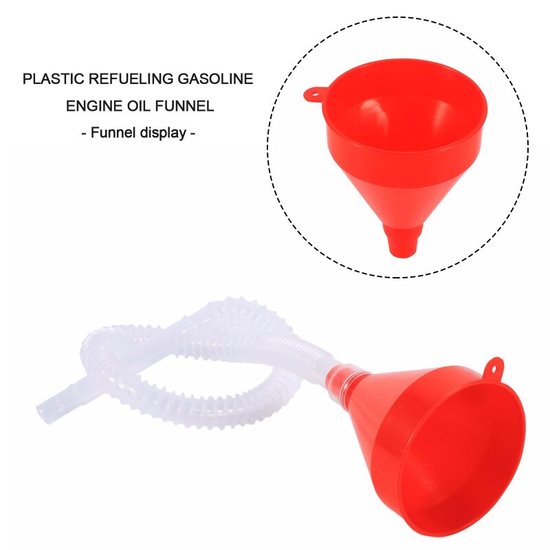1Set Universal Car Motorcycle Filler Funnel Truck Vehicle Plastic Soft Spout Oil Pour Tool Car Styling Diesel Car Accessories