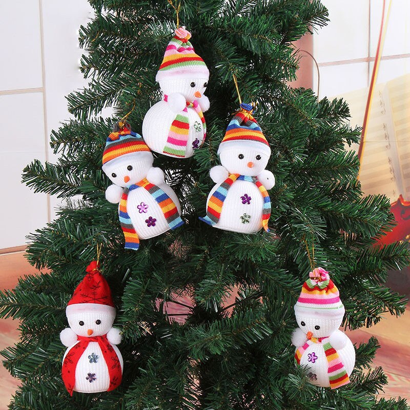 Sneeuwpop Pop Festival Levert 1Pc Kinderen Huishoudelijke Producten Willekeurige Kleur Kerstboom Sneeuwpop