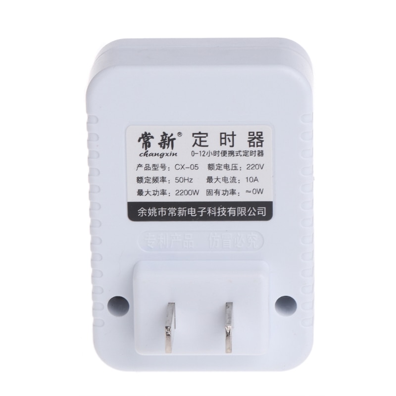 AC 220V 12 Hour Mechanical Wall Plug Switch Timer Socket Home Appliances Control