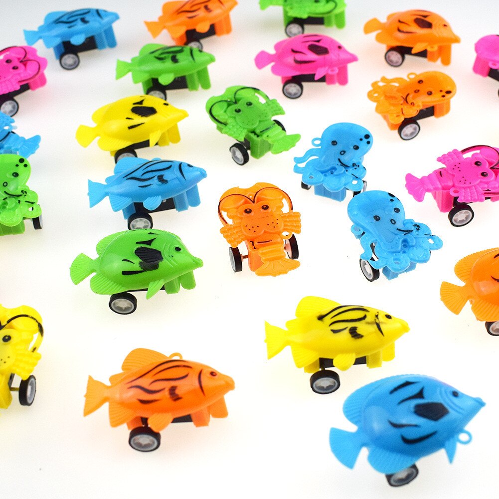 10pc Pull Back Mini vehicle Cartoon Car Kids Birthday Party Toys for Boys Funny Baby Kids Educational model Plastic toy: 8