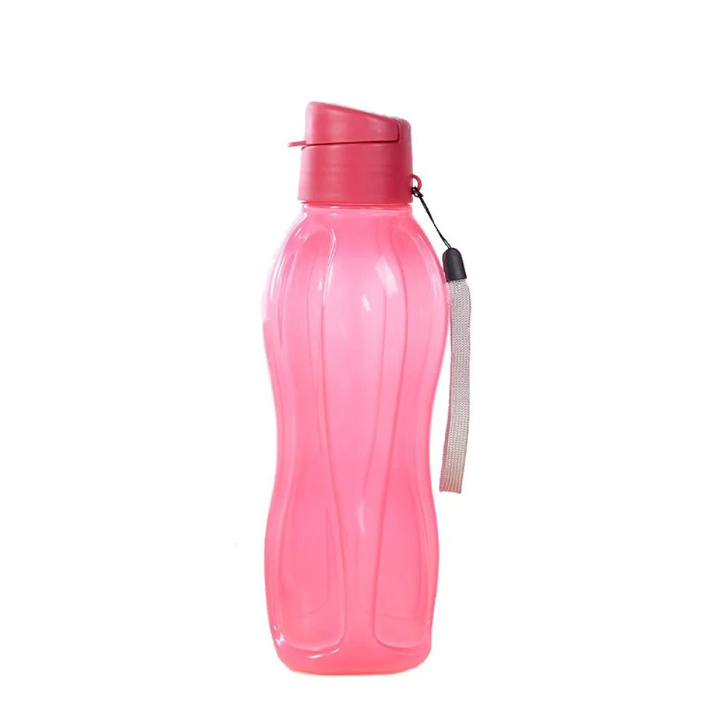 800/1100Ml Plastic Waterfles Grote Capaciteit Lekvrije Flip Top Drinkfles Met Handgreepband Lichtgewicht Reisketel: Black / 901-1000ml