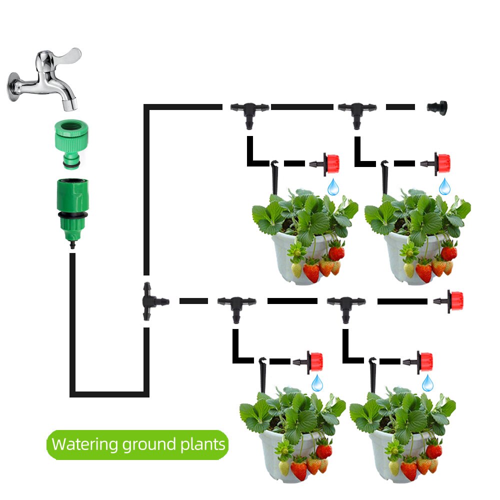 20M Smart Garden Watering Sysytem Automatic Self Drip Irrigation System For Greenhouse Plant Watering Kit Timer