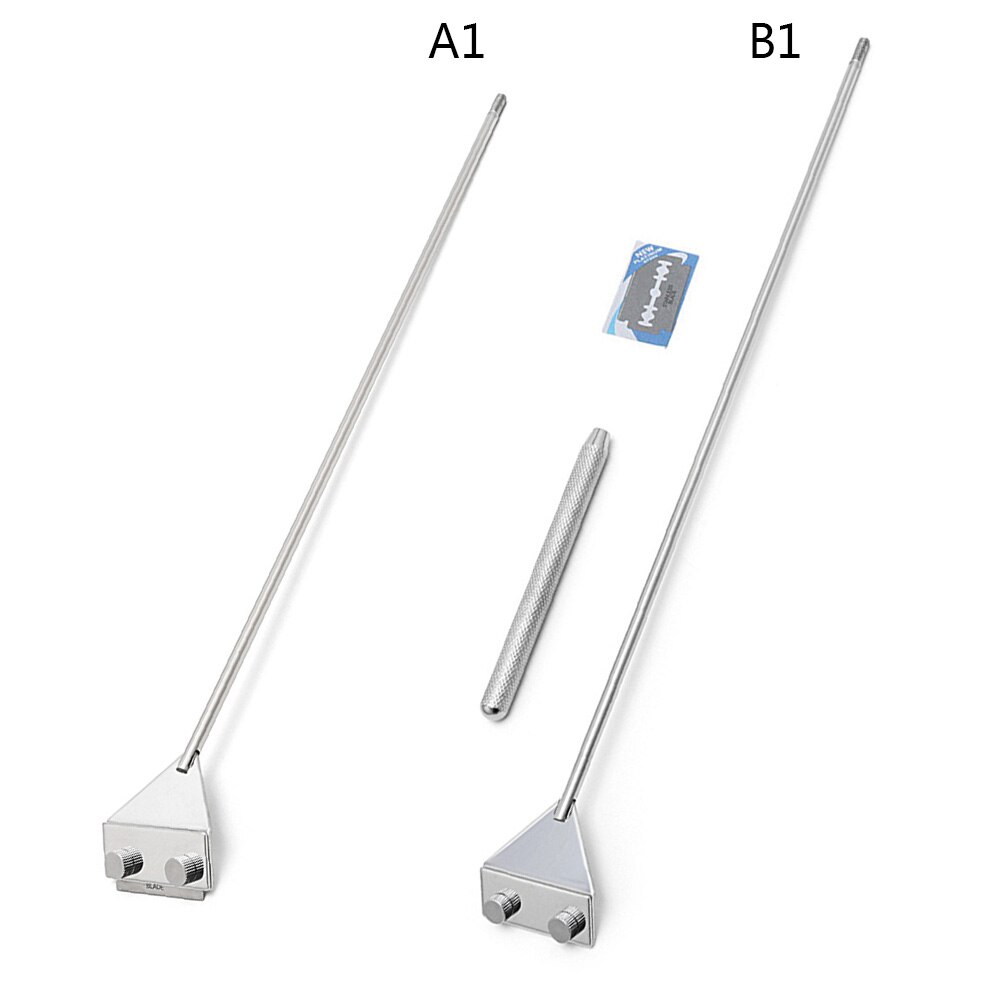 1 Piece Aquarium Window Cleaner Seaweed Scraper Fish Tank Glass Cleaning Brush Stainless Steel Cutter