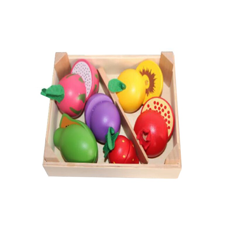 Montessori coupe Fruits et légumes jouets en bois classique jeu Simulation cuisine série jouets cuisine jouets éducation précoce: 5