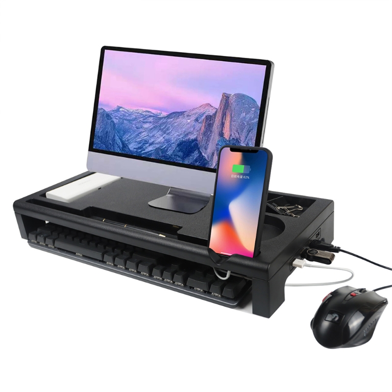 Opslag Computer Monitor Screen Stand Ingedeeld Opslag Plank Laptop... – Vicedeal