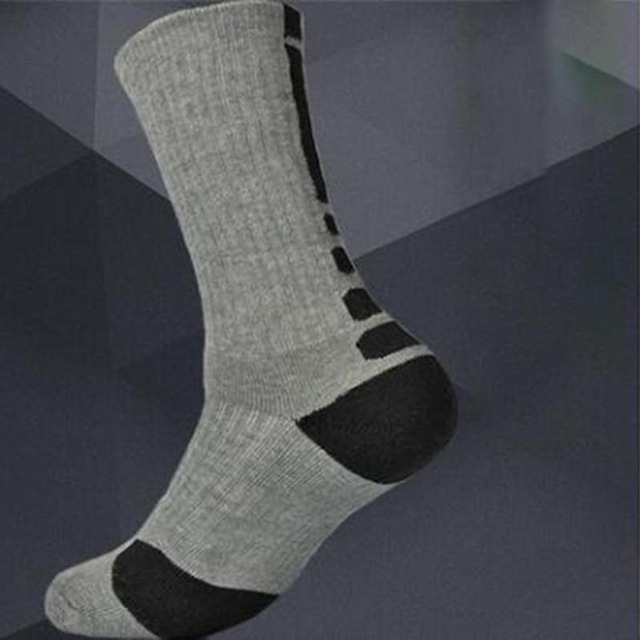 Men Outdoor Sports Elite Basketball Socks Men Cycling Socks Compression Socks Cotton Towel Bottom Men's Socks: Style 9