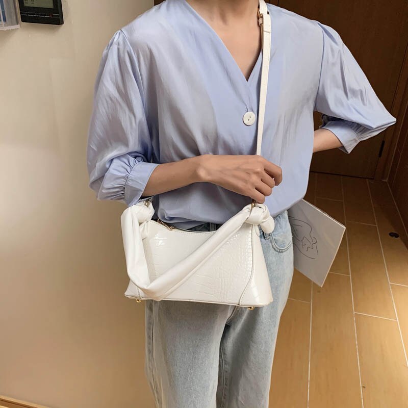 Sacs à main en cuir PU pour femmes, sacs à bandoulière en couleurs solides petite , fourre-tout pour voyage , décontracté