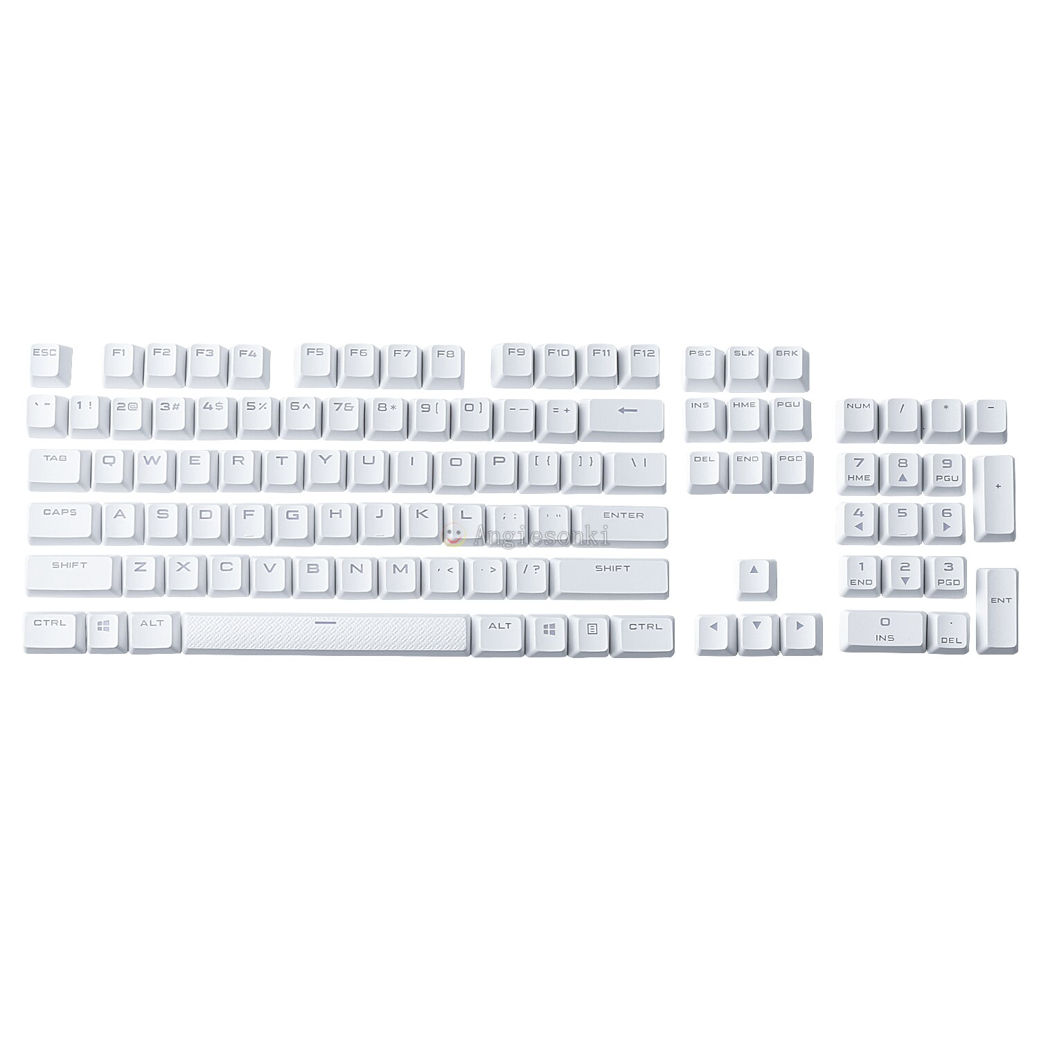 Suitable for Corsair Strafe RGB mk.2 K70 K68 K63 K65 K95 K90 keyboard keycaps, 104 full-key PTB keycaps: 1 set keycaps