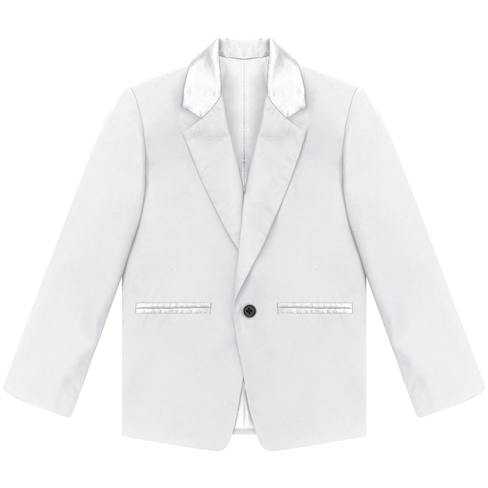 Traje de caballero para adolescentes, Blazer Formal de manga larga con solapa, ropa de abrigo para actuación en escenario de noche, boda, de cumpleaños, graduación