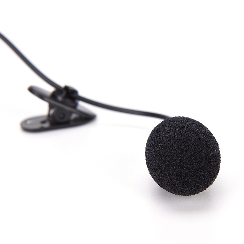 Cool Style Mini 3.5mm Hands-free Mic Microphone Clip On Lavalier Lapel For Pc Laptop Black