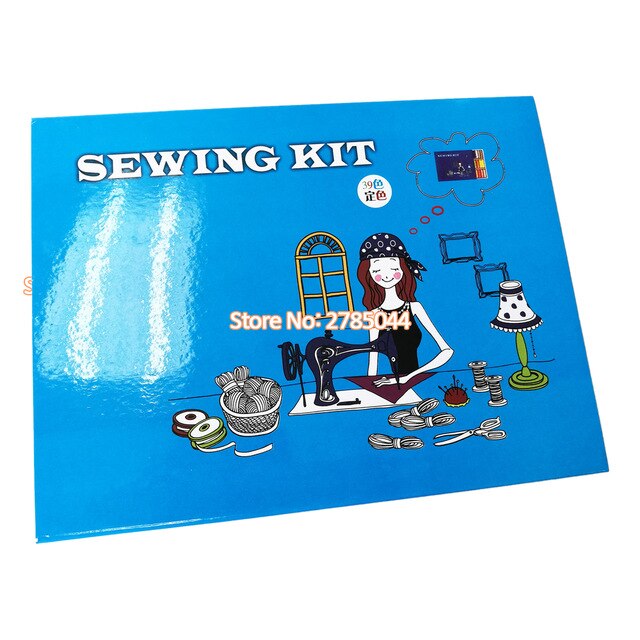 Sanbest 39pcs 200 Yards/ Spool Mixed Colors Polyester Sewing Thread Set Cowboy Thread Handwork Crafting Overlocking DIY TH00016: blue