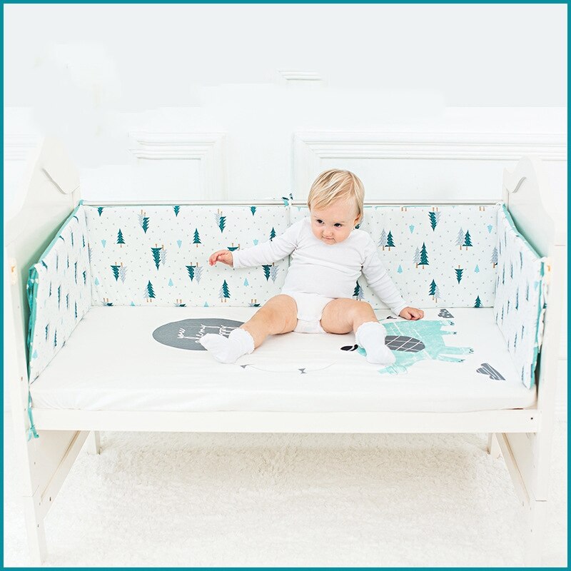 Protector de cuna para bebé, amortiguador, almohada, Protector de cama de bebé, borde de cuna infantil, decoración de habitación, cerca de cama
