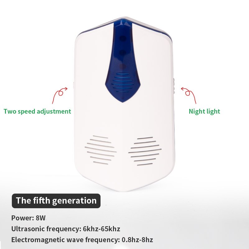Electronic rat repeller ultrasonic repellent mouse indoor electromagnetic wave imitates sound wave to drive away rats mouse: NEW Fifth generation / US