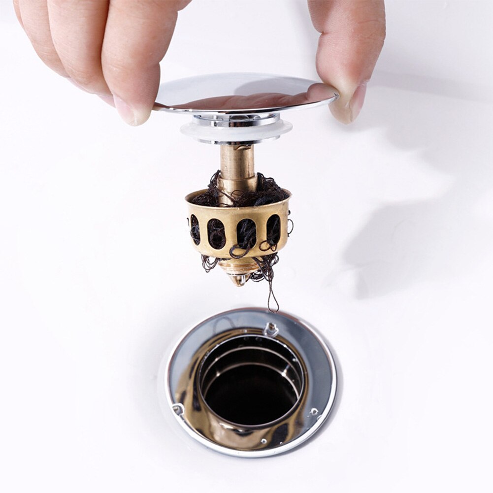Thuis Met Zeef Installeren Overloop Stopper Voor Badkamer Accessoires Wastafel Haar Catcher Bounce Soort Gootsteen Keuken: C