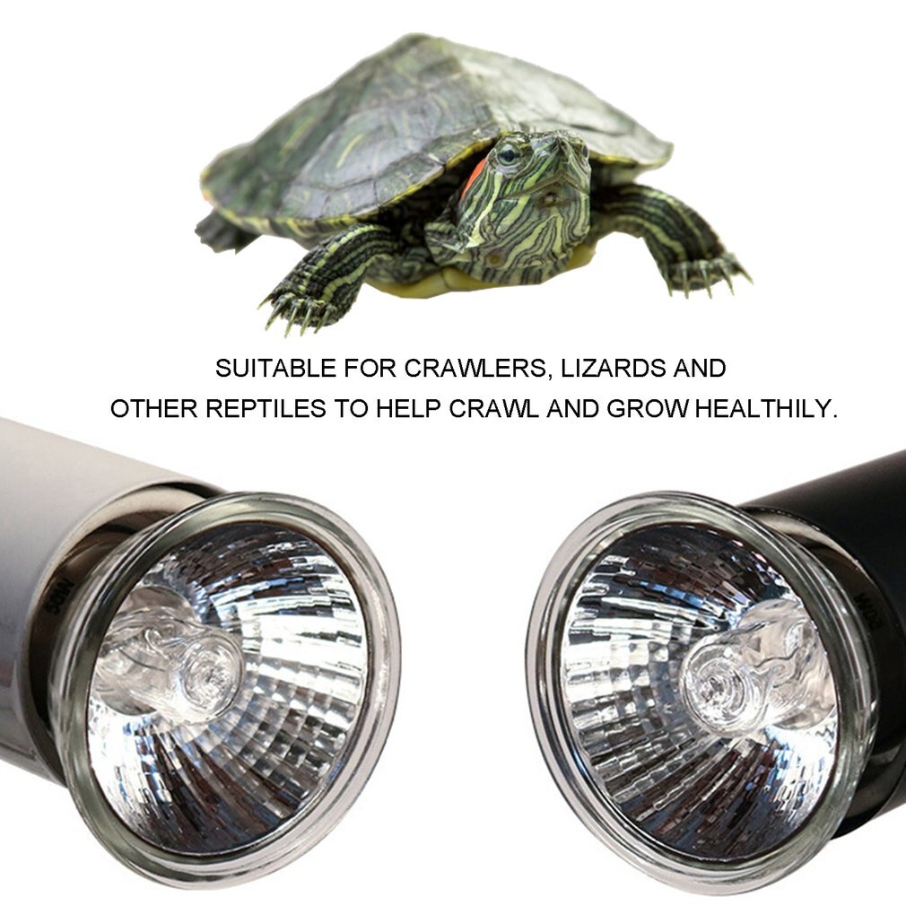 25/50/75W UVA+UVB Reptile Lamp Bulb Turtle Basking UV Light Bulbs Heating Lamp Amphibians Lizards Temperature Controller