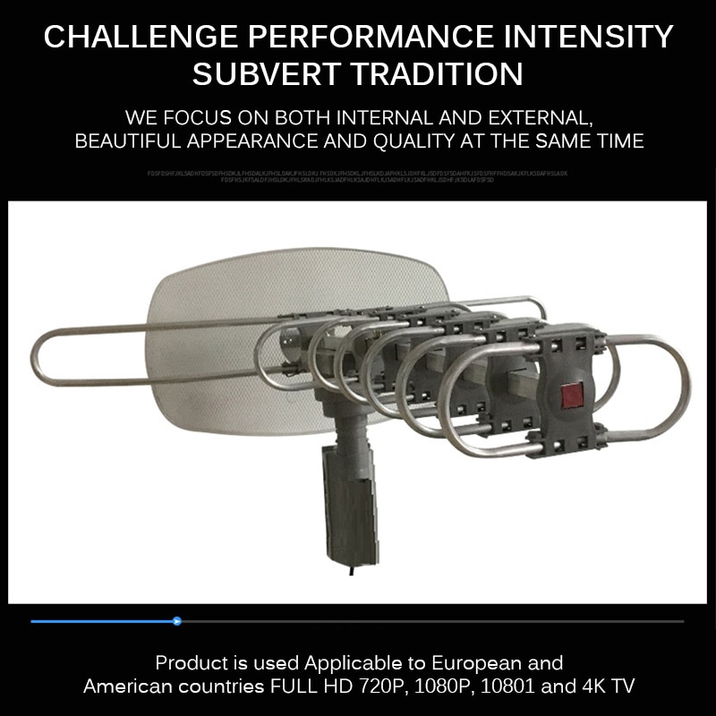 HD Digital TV Antenna Freeview TV Antenna Remote Controlling for Full HD/720p/1080p/1080I/4K Television TV Signal Outdoor Device