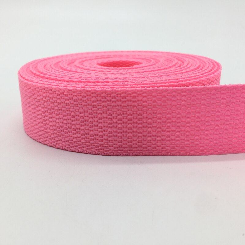 10 Yards 30Mm Canvas Lint Heuptas Singels Nylon Lint Knapzak Strapping Naaien Tas Riem Accessoires: Pink