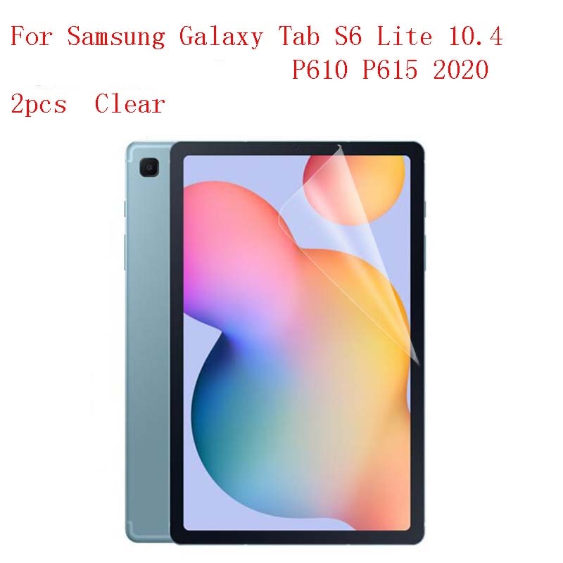 Transparante Tablet Lcd Film Screen Protector Voor Samsung Galaxy Tab S6 Lite 10.4 P610 P615 Anti-Kras 2 stuks In 1 Pakket