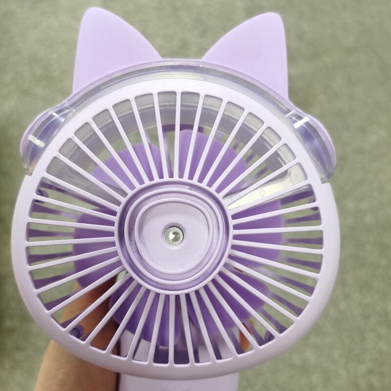 Opvouwbare spray mini ventilator bevochtigingsspray elektrische ventilator draagbare handbediende mini ventilator