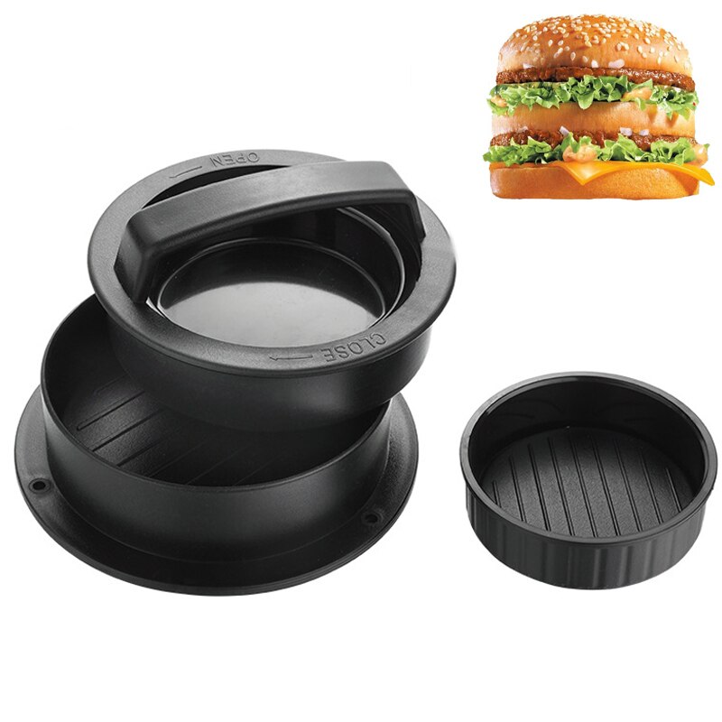 Round Hamburger Press Non-Stick Amburger Maker Burger Press Patty Mold Meat Beef Grill Cooking Tool Kitchen Accessories