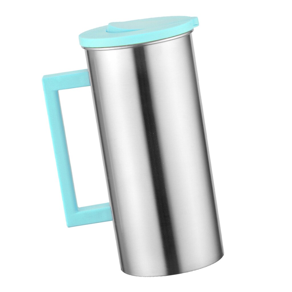 1.8L Stainless Steel Water Jug Juice Water Pitcher Heavy Duty Table Decor: Green