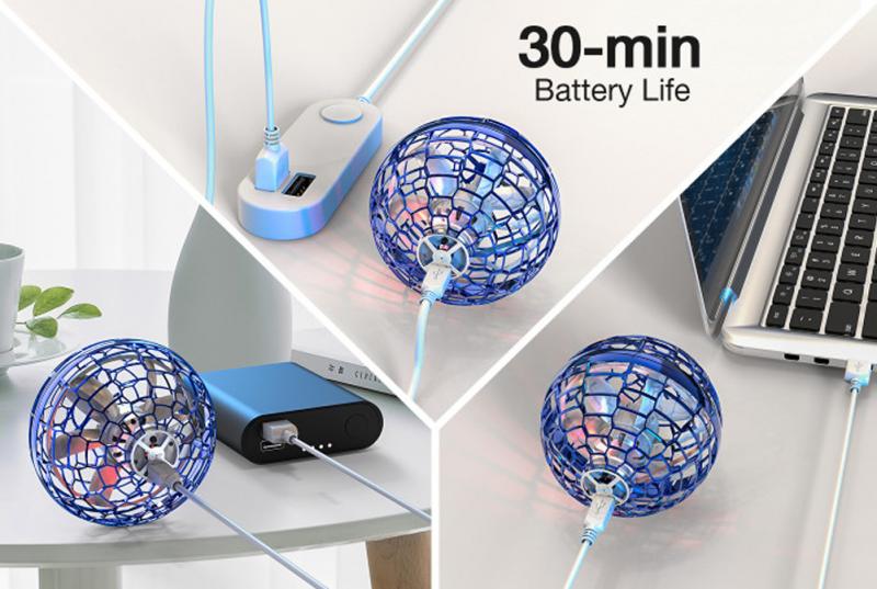 Boomerang-Spinner con trucos sin fin, juguete volador con luz Rgb, OVNI, Drones operados a mano, de Navidad, juguete para niños y adultos