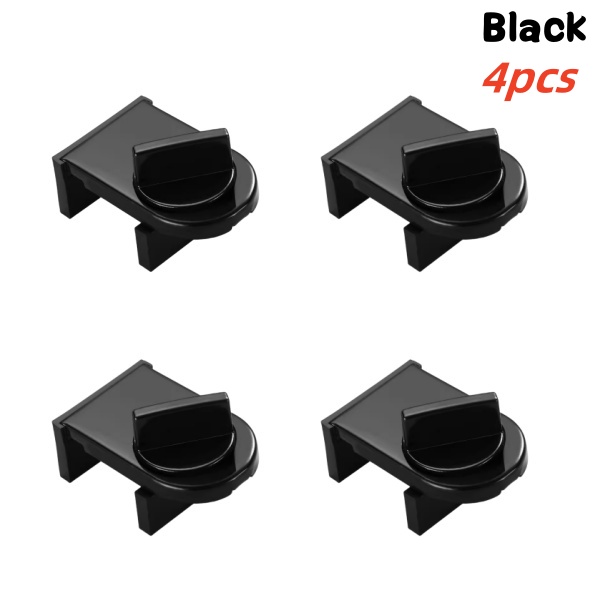 4 Sets Sliding Sash Stopper Cabinet Lock Straps Door Security Anti-theft Lock Sliding Window Door Lock Baby Child Safety Limiter: Silver