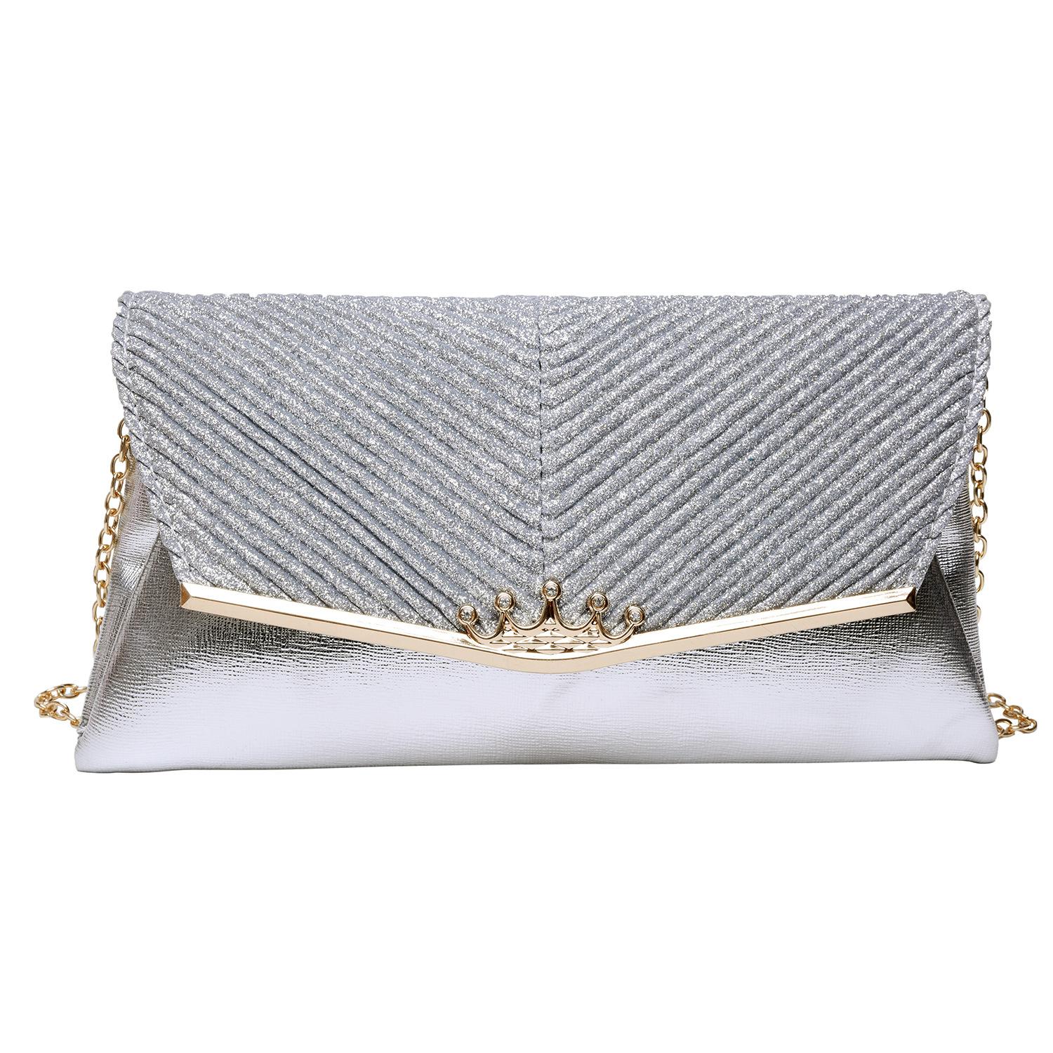 Luxury Women Evening Bag Famous Party Banquet Glitter Bag For Women Girls Wedding Clutches Handbag Chain Shoulder Bag