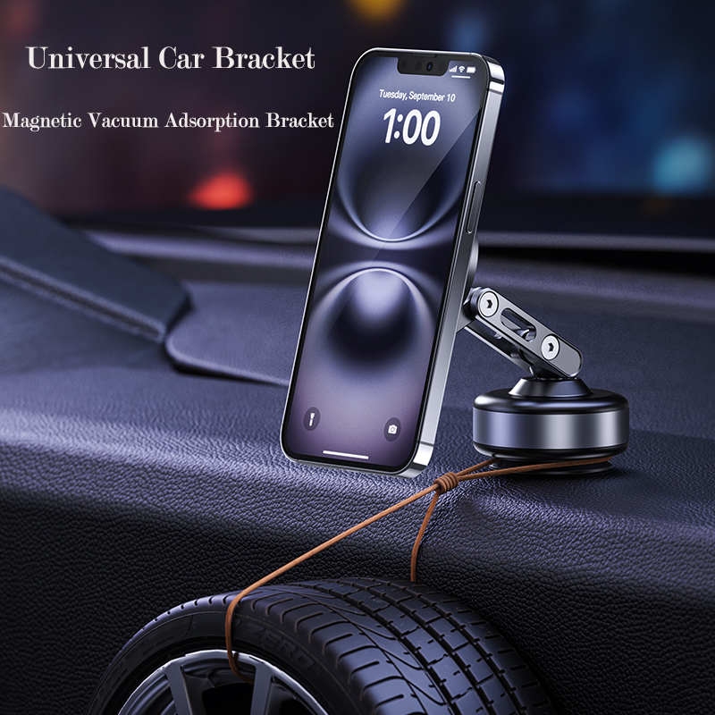 2025 360 ° Soporte magnético de rotación para teléfono de coche, soporte estable plegable magnético para coche, soporte con ventosa eléctrica portátil
