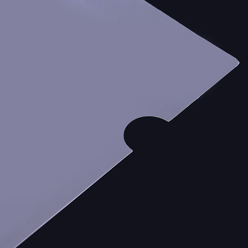 30/60 L-type Transparent File Set Folder Single-piece Clip A4 Single-page Information Clip Test Paper Student Insert File Bag