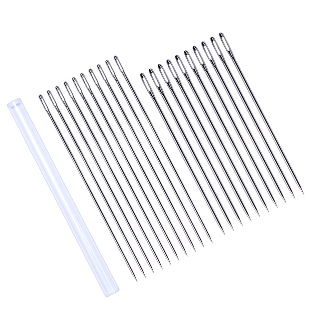 20PCS Extended Knitting Doll Hand Needles Large Size Large-eye Long Needles for Doll Making Handwork Sewing: Default Title