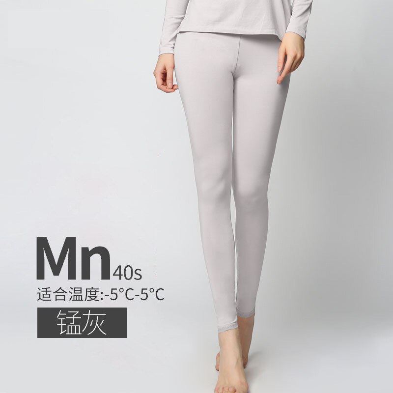 Pregnant Women Thickening Nursing Confinement Clothing Thermal Underwear Autumn and Winter Modal Cotton Thermal Pants Pajamas: Gray / L