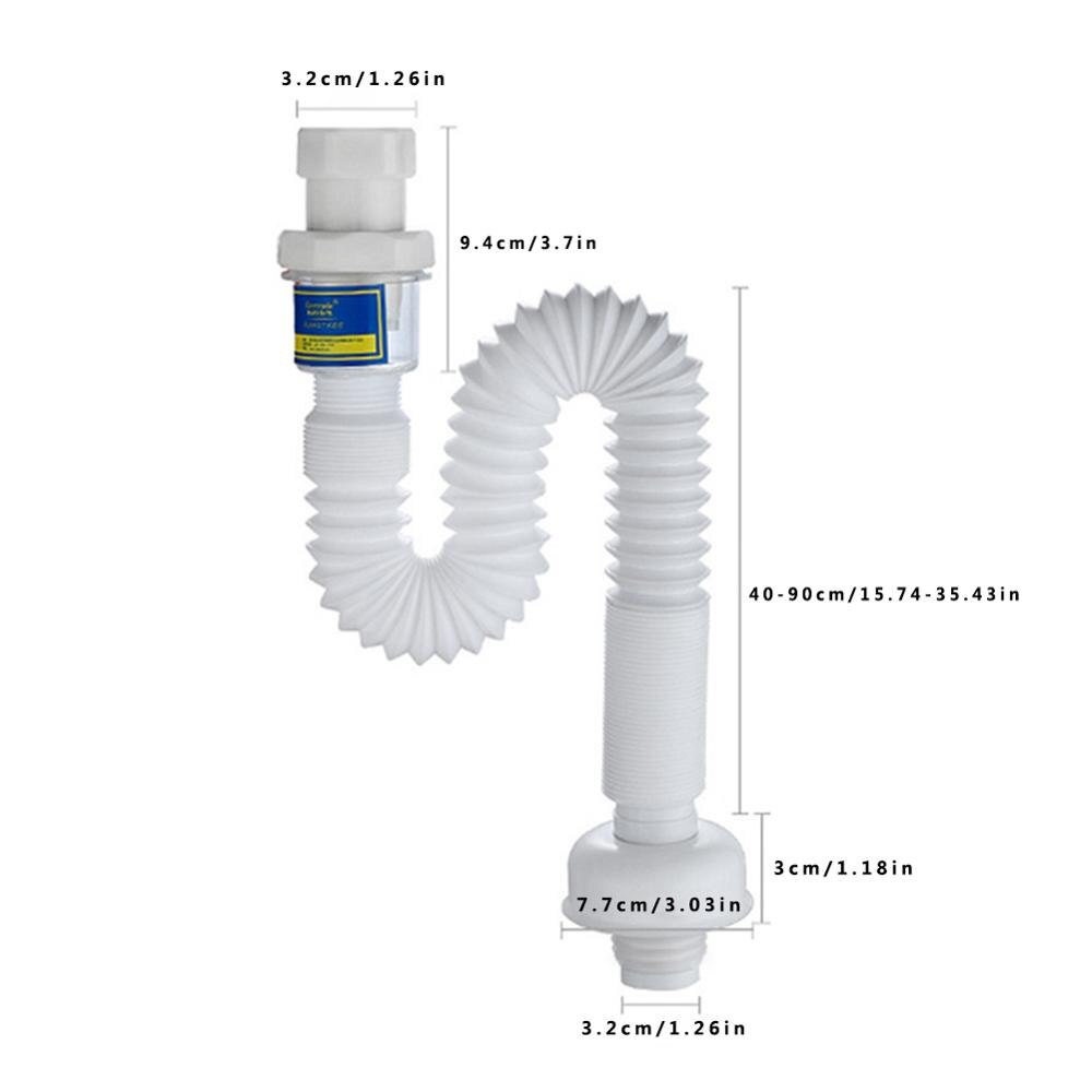 Telescopic Deodorant Hose Drain Sink Wash Basin Under The Water Pipe Basin Pipe Dispenser Accessories