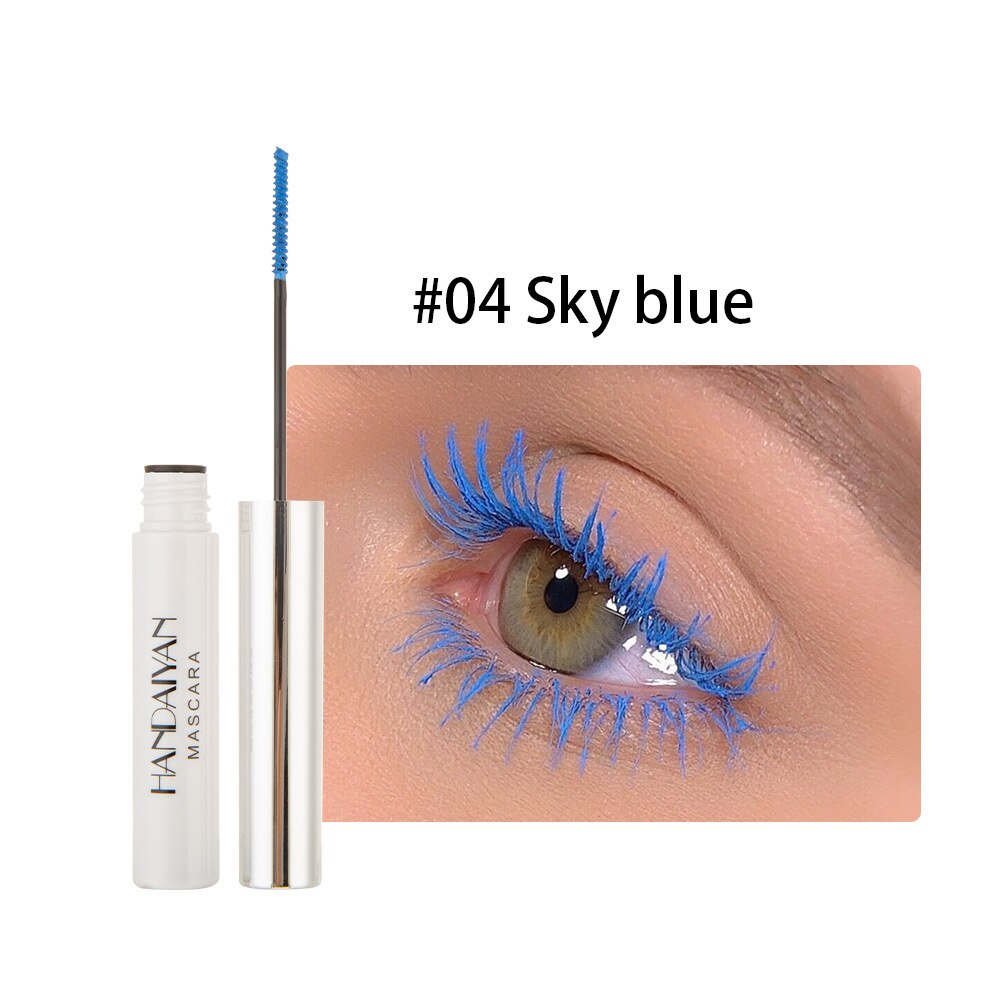 1pcs Color Mascara Waterproof 4d Silk Fibre Express Mascara Long-lasting Curling Lengthening Color Mascara 5ml: 4
