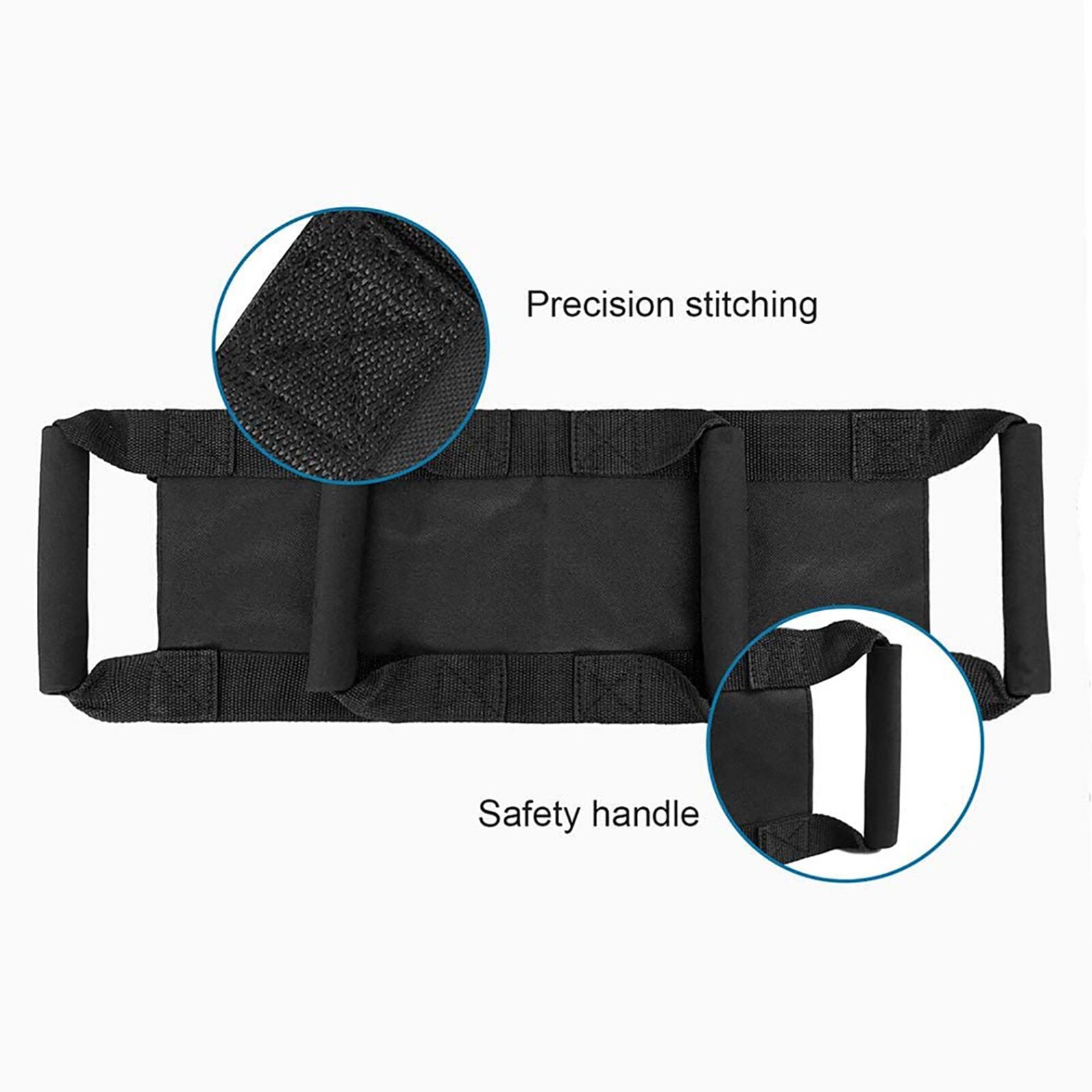 Motorcycle Waist Safety Belt With Handles Motorbike Rear Passenger Grip Handle for Kids Children